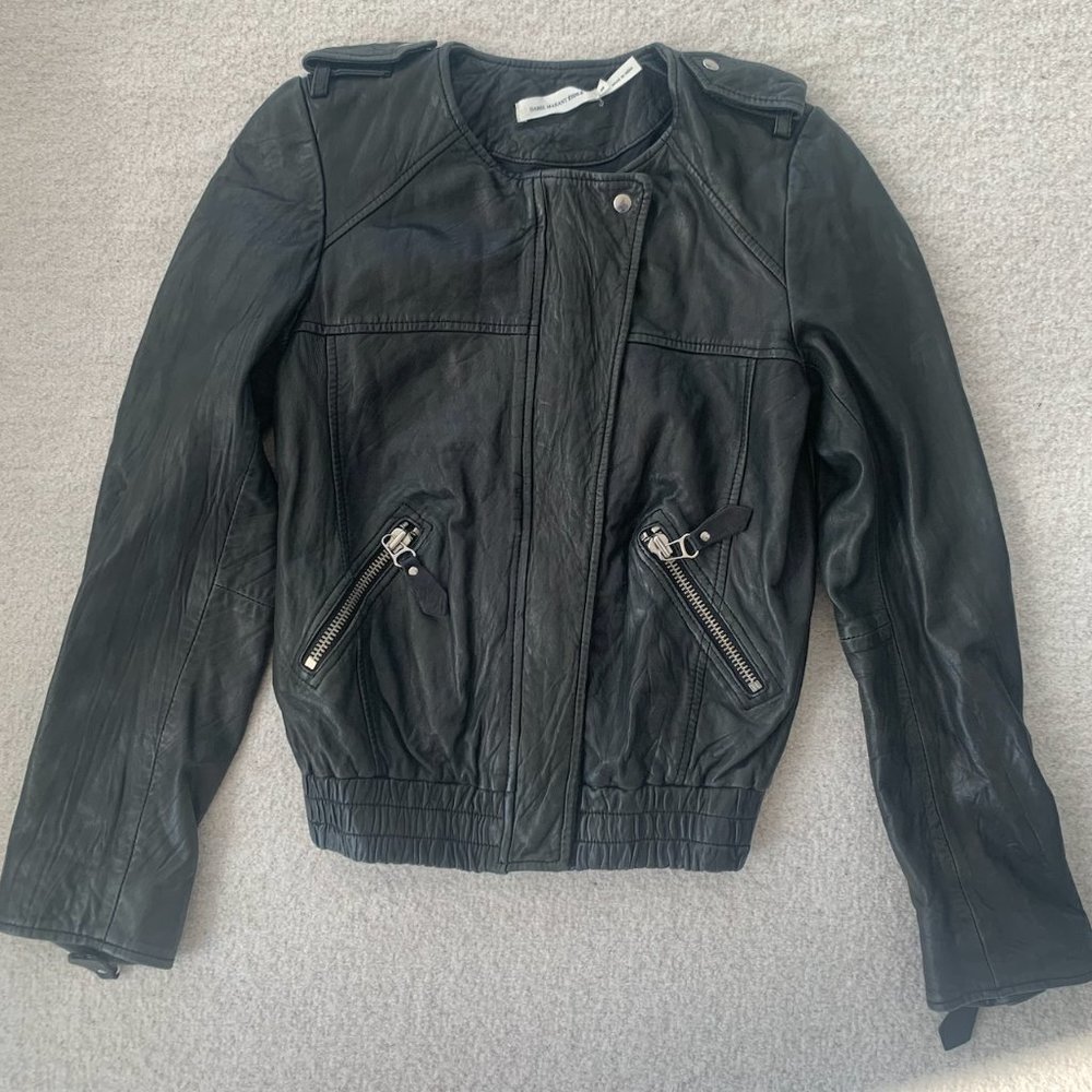 ISABEL MARANT ETOILE size 36 leather jacket